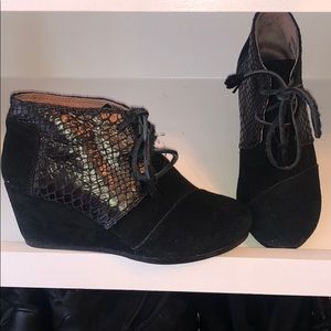 Genuine TOMS booties WORN ONCE
